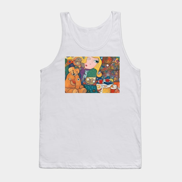 Teddy Bears Picknick Tank Top by Colin-Bentham